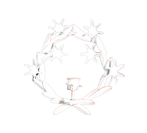 Candelabro de pared blanco para uso en el hogar, soporte de T-LIGHT colgante para uso en pared, decoración del hogar - Product Image 1