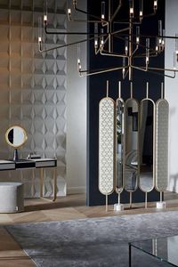 Écrans miroir, cloisons métalliques revêtues d'acier inoxydable <span class=keywords><strong>pour</strong></span> salon de manucure, salon de coiffure, bureau, décoration de la maison - Product Image 4