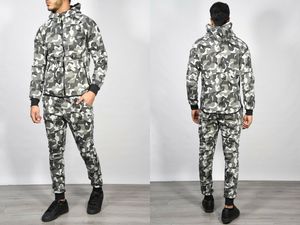 Survêtement de styliste en Polyester, Camouflage, coupe Slim, bas de jogging avec fermeture éclair, sweat à capuche, sur mesure, nouvelle collection - Product Image 4