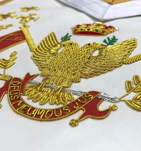 Tablier saison brodé à la main, modèle, style scotchèques, avec ensemble d'ailes, pour tous les pays, vente en gros - Product Image 4