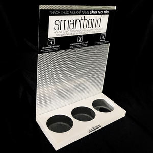 Armario de exhibición de cosméticos de diseño colorido, esquinero para labios, ojos y uñas - Product Image 3