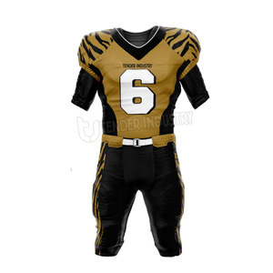 ชุดฟุตบอลเยาวชนระบายอากาศได้ดีออกแบบได้ตามต้องการมีตัวเลือกขนาดใหญ่พิเศษอุปกรณ์ฟุตบอลอเมริกันใหม่ - Product Image 2