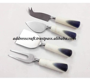 Juego de Quesos de Acero Inoxidable de Alta Calidad con Diseño Elegante y Mango de Mármol, Regalos de Lujo para el Hogar, Hoteles y Restaurantes, Gran Venta 2025 - Product Image 5