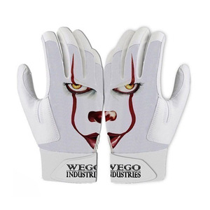 Professional Youth Softball Batting <b>Gloves</b> Goatskin Plain Leather Short Cuff <b>Baseball</b> <b>Gloves</b> for Players - Product Image 5