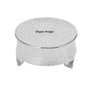 Support à gâteaux en métal doré perlé, de luxe, fait à la main, à trois niveaux, 3 niveaux, de très bonne qualité - Product Image 2