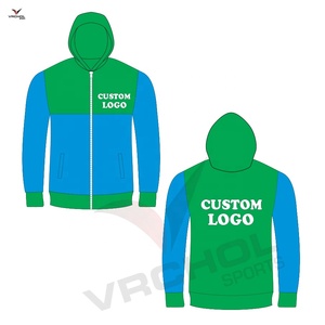 Sudadera personalizada de talla grande con diseño de bordado patrón sólido - Product Image 3