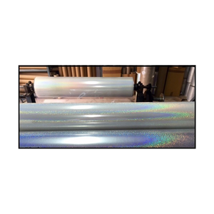 Película térmica holográfica, plateada, reflectante, transparente, HRI - Product Image 1