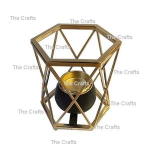 Portavelas de diseño único en portavelas de aluminio de color plateado para uso de decoración de hoteles y bodas - Product Image 5