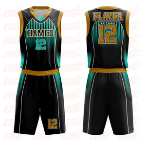 Uniforme de baloncesto juvenil para hombre, diseño personalizado de alta calidad, sublimado - Product Image 1