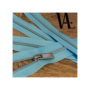 Fermeture à glissière en nylon, avec pull à vernis élevé en argent brillant #3 - Product Image 2