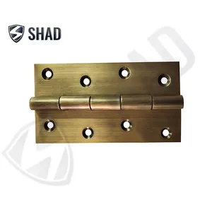 Shad Brass Door Butt Hinges 5 inch x 12 Gauge/2.5 mm Thickness Stainless Steel