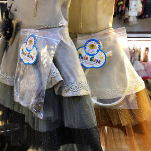 Tela de seda con cinta para el pelo, nuevo diseño, ropa de fiesta para niña - Product Image 6