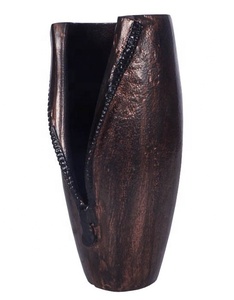 METAL FLOWER <b>VASE</b> for DECOR DESIGNER DECORATIVE <b>VASE</b> COPPER ANTIQUE FLOWER POTHOLE DECORATIVE POT - Product Image 2