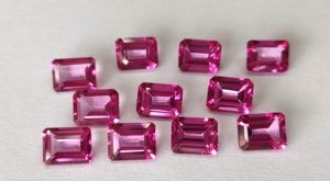 Natural Pink Topaz Octagon Faceted <b>Top</b> Quality 3x5mm to 8x10mm <b>Top</b> Quality - Pink Topaz Octagon Faceted <b>Top</b> Quality - Product Image 5