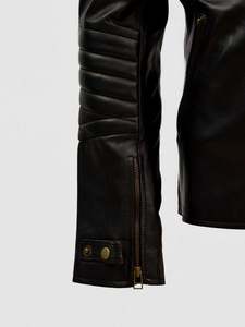 Men's Leather Jacket for Biker <b>Distressed</b> Genuine Lambskin <b>Top</b> Quality Material / Wholesale Price Jacket - Product Image 2