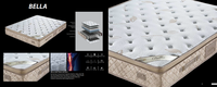 Matelas Jumbo Contemporain en Mousse à Mémoire de Forme avec Housse Amovible en Tissu Tricoté Anti-Bactérien pour Chambre et Usage Hospitalier