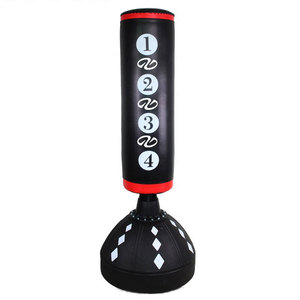 Inflatable <b>Boxing</b> <b>Dummy</b> Yellow Black Martial Arts Training Equipment Durable Grappling <b>Dummy</b> For Punching Practice Unisex - Product Image 6