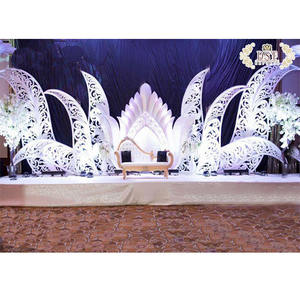 Accessoires de décoration en fibre pour scène de mariage moderne Décor de mariage américain Décoration de mariage indien en fibre de fleurs - Product Image 1