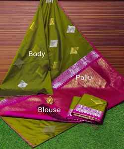 Banarasi Soie Jacquard Saree avec Chemisier Femmes Porter Dames Fête Festival Usage Quotidien Doux Coton Soie Sari En Gros Bas Prix Vêtement - Product Image 6