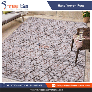 Calidad genuina diseño moderno Material patrón geométrico de algodón tejido hecho a mano antideslizante lavable alfombras a granel precio conjunto - Product Image 5
