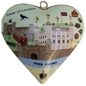 Etiqueta impresa de corazón de Metal Navidad ornamento de mejor venta de suministros de decoración de Navidad - Product Image 1