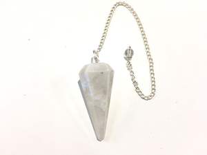 Superventas, venta al por mayor, péndulos de piedra lunar arcoíris de cristal, piedra preciosa tallada Feng Shui para decoración del hogar, Reiki metafísico - Product Image 6