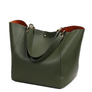Herald Fashion — sac à main en cuir PU pour femmes, sac à bandoulière de grande capacité, classique fourre-tout Composite