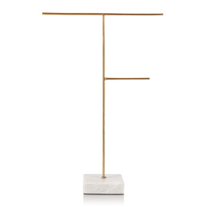 Soporte de exhibición de joyería clásica, Base de mármol, soporte de joyería de metal personalizado, accesorios de decoración para el hogar, soporte de joyería - Product Image 1