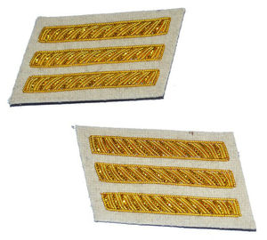 Patch en tissu tissé personnalisé RMP 156 Provo Company avec épingle de sécurité, rouge et bleu - Product Image 4