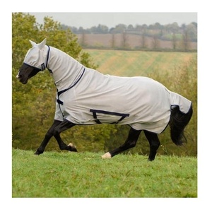 Couverture de cheval 100% coton de haute qualité respirante et confortable fabriquée par des experts en tapis de cheval - Product Image 2