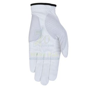 Guantes de golf de piel de oveja de color sólido de calidad superior personalizables Cuero de mano izquierda y derecha con logotipo personalizable - Product Image 6