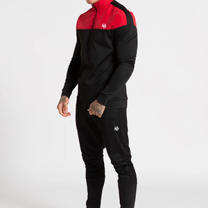 ชุดวอร์มผู้ชายสีแดงดำแบบซิป ทรงเข้ารูป ผลิตจากผ้าฟลีซ ป้องกันแบคทีเรีย ผลิตโดย Huzaifa Products รับชำระด้วย PayPal และเงินสด - Product Image 6