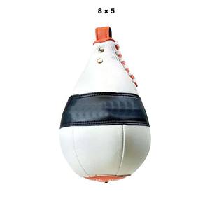 White & Black Leather punching <b>ball</b> for boxing and gym <b>training</b> - Product Image 1