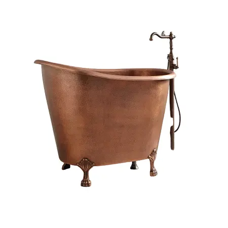 Fantastisches Design kundenspezifische Größe Kupfer-Badewanne mit Messingbeinen für Haus- und Hotel-Badezimmer-Badewanne