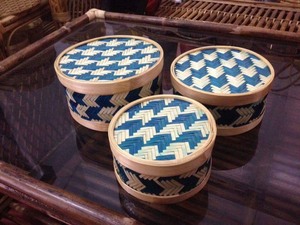 Vgreenart Handwoven Bamboo Gift <b>Box</b> <b>Round</b> Storage Case with Custom Logo Option Model 521 for Retail Gifting - Product Image 1