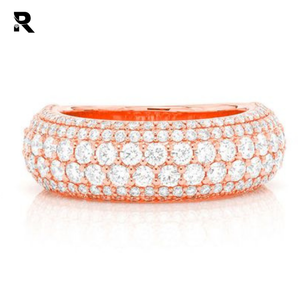 2.10ct rực rỡ cắt VVS-SI kim cương Bumble ban nhạc Vòng 7.8mm chiều rộng Vàng Nam 14K vàng trắng IGI kênh <span class=keywords><strong>bezel</strong></span> thiết lập 2.10ctw - Product Image 3