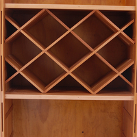 Handgefertigtes Massivholz-Weinregal, Umweltfreundlich, Traditionell, 3 Ebenen, Ohne Fiberglas, für Zuhause, Wohnzimmer, Werkstatt