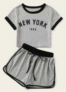 T-shirt avec Short assorti, vêtements de nuit de couleur, vente en gros, entièrement personnalisé, marque à manches courtes, BD, 2022 - Product Image 6