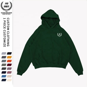 เสื้อฮู้ดผ้าฝ้ายบ็อกซี่สำหรับผู้ชายเสื้อสเวตเชิ้ตโอเวอร์ไซส์หนาพิมพ์ลายโลโก้แบบ100% สำหรับฤดูหนาว - Product Image 4