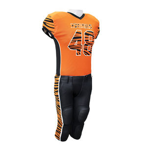 Uniformes de fútbol americano impresos con logotipo personalizado de alta calidad, conjunto de talla grande transpirable para adultos y niños, incluye Número de nombre - Product Image 2