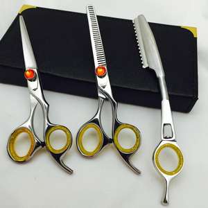 5.5" Professional <b>Hair</b> <b>Cutting</b> Scissors - Barber Shears Hairdressing <b>Razor</b> Kit - Product Image 1
