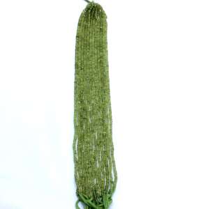 Peridot ลูกปัดโรนเดลเม็ดกลมขนาด6มม. - Product Image 2