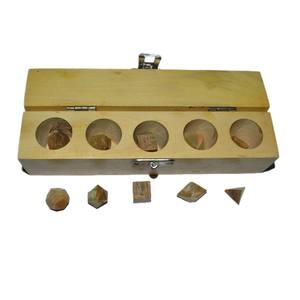 Juego de 5 piezas de piedra lunar semipreciosa, Set de geometría - Product Image 1