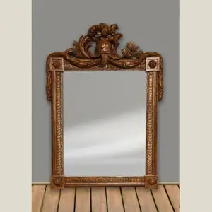Antique Standard Wooden Carved Mirror Frame