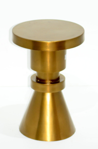 High Quality Modern Metal Hammered Drum <b>Stool</b> Home Hotel <b>Outdoor</b> Living Room Bedroom Entry-Bone Inlay Console Side <b>Stool</b> - Product Image 3