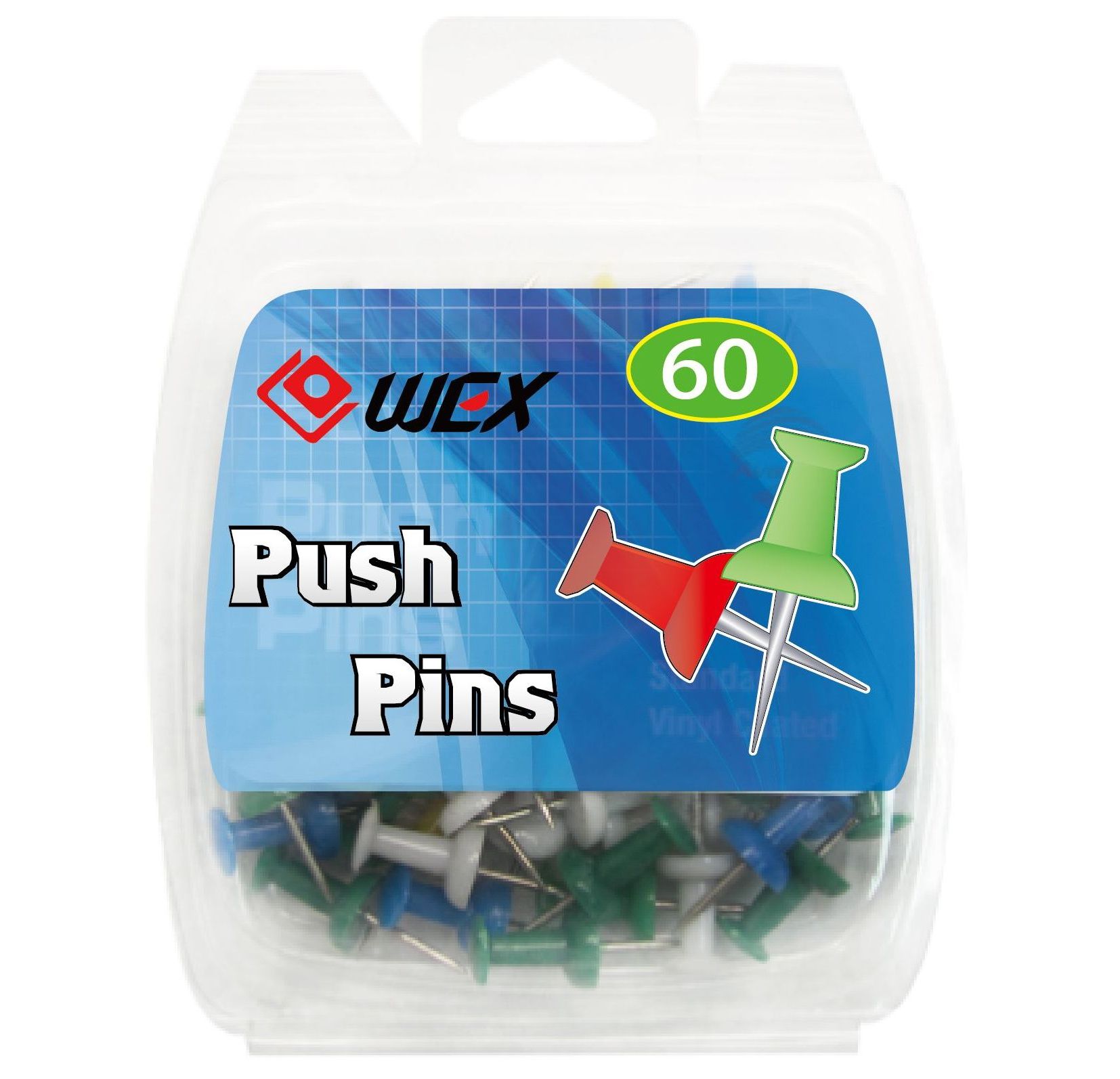 Японская самая популярная, 60 шт., высокое качество, многоцветная с пластиковой зажимной булавкой