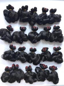 12a Real brasileño virgen Remy extensiones de cabello máquina de tejer doble trama sedosa onda recta Funmi cabello y rizos mágicos - Product Image 4