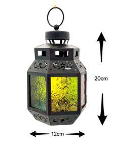 Bougeoirs arabes pour le Ramadan, porte-bougies, pour la suspension murale, Style marocain, lanterne pour l'extérieur - Product Image 5