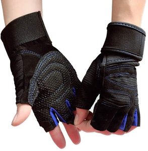 Gants rembourrés de paume de poignet de soutien lourd de haute qualité pour hommes et femmes dernière conception avec bande de poignet pour l'haltérophilie - Product Image 1