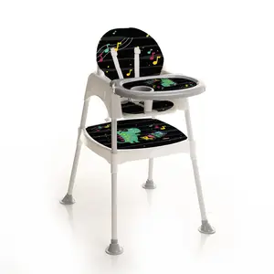 Обеденный высокий стул 3 в 1, стул для кормления ребенка, стул для малыша, сделанный в Турции, OEM, изготовленный по индивидуальному заказу, цвет, дизайн, материал, происхождение